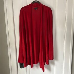 Mix Soxe 2X Red Knit Cardigan Sweater